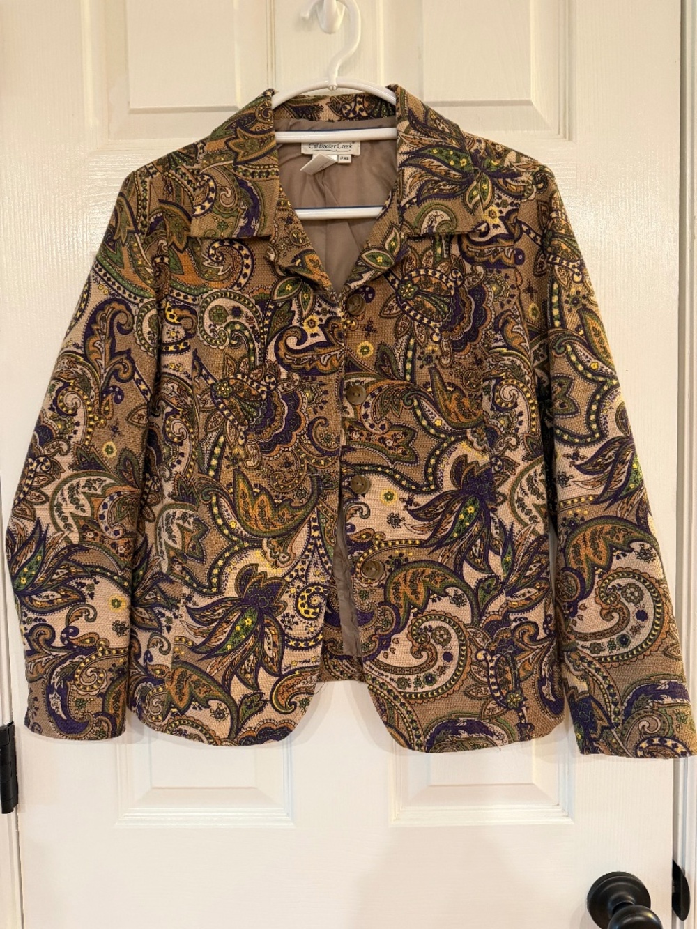 Coldwater Creek PaisleyJacket sz PXS